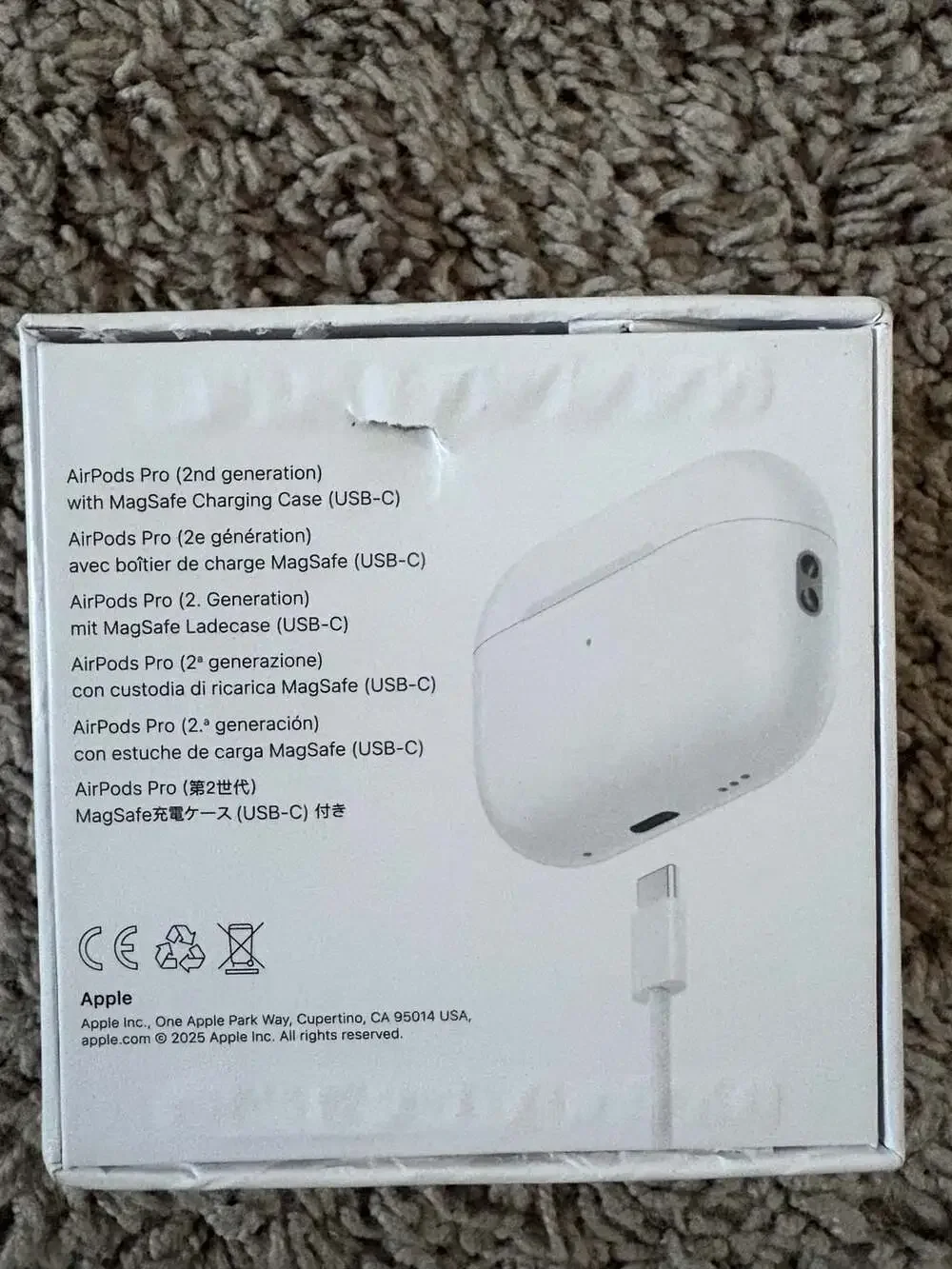 Apple AirPods Pro 2nd Generation with USB-C MagSafe Charging Case
